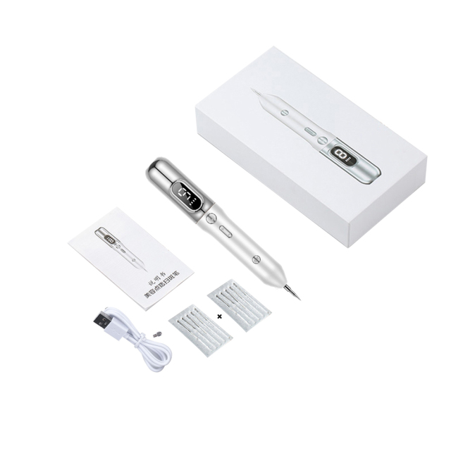 Plasma Pen LCD 9 Levels Tattoo Laser Remover Skin Care Beauty Device Tag Black Dot Wart Spot Dark Mole Removal Pen