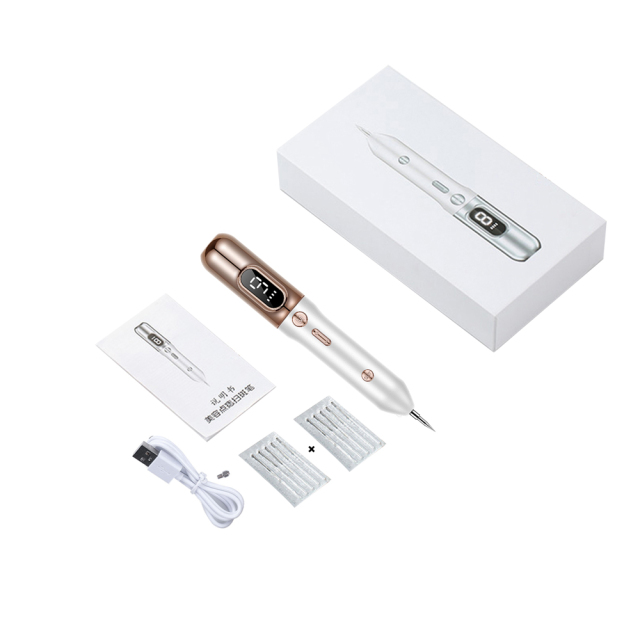 Plasma Pen LCD 9 Levels Tattoo Laser Remover Skin Care Beauty Device Tag Black Dot Wart Spot Dark Mole Removal Pen