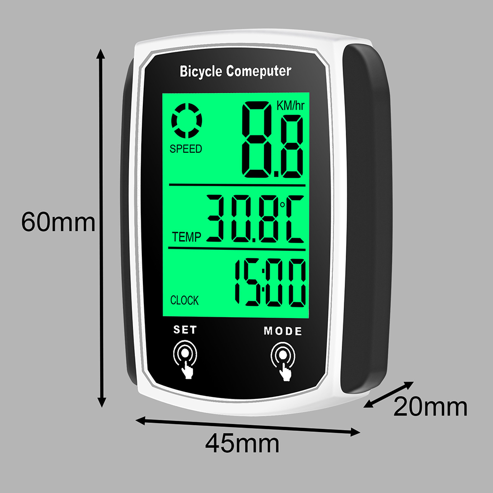 Waterproof Wired Digital Bike Ride Speedometer Odometer Bicycle Cycling Speed Counter Code Table English Cycling Accessories