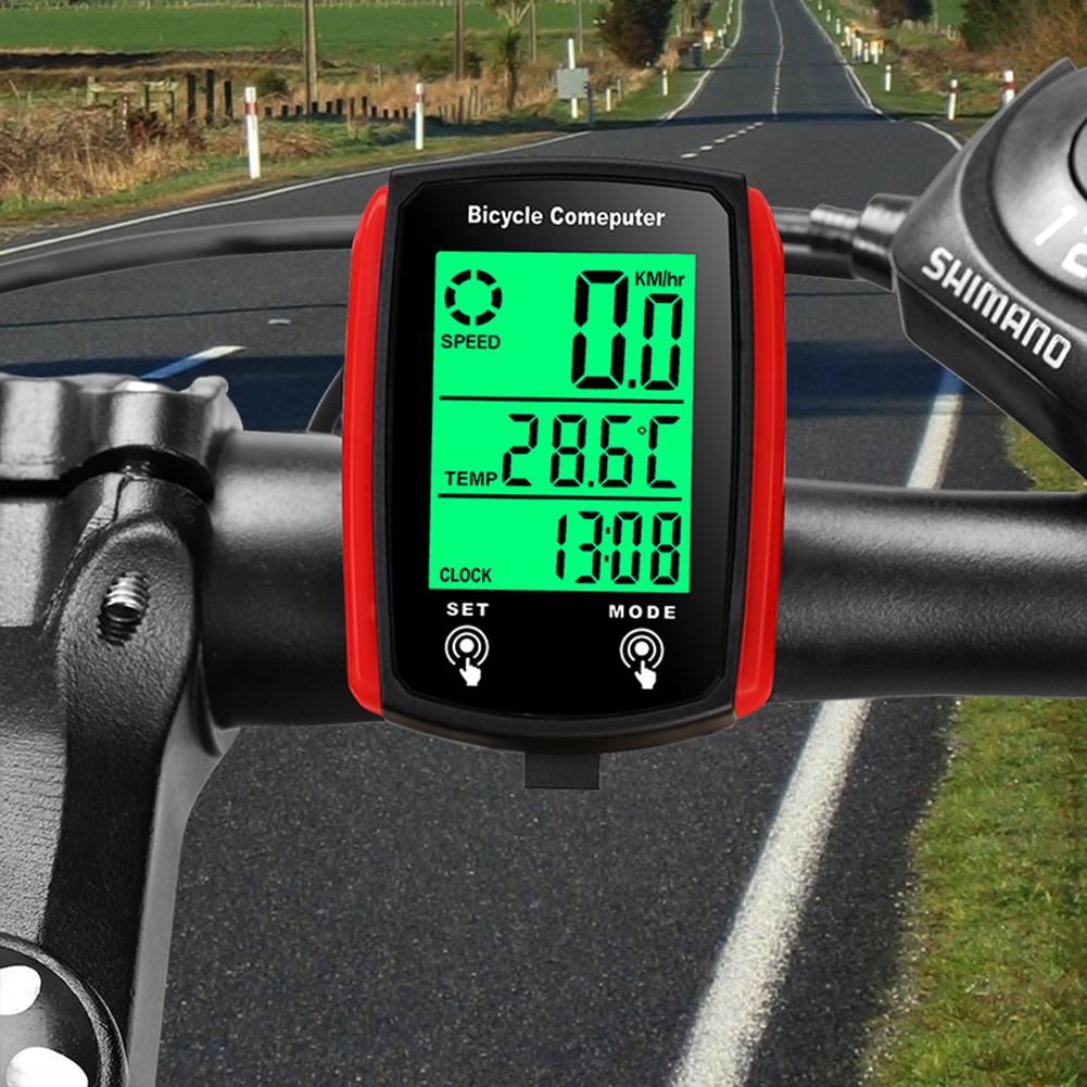 Waterproof Wired Digital Bike Ride Speedometer Odometer Bicycle Cycling Speed Counter Code Table English Cycling Accessories