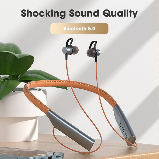 Bluetooth Earphones Magnetic Headphone Sport Wireless Hanging Neck Earphones with Microphone