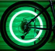 2PCS Auto Car Motorcycle Tire Air Valve Wheel Spokes Light Bike Accessories  Bicycle Bike LED Lights Tire Valve Cap Flashlight