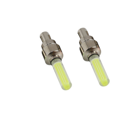 2PCS Auto Car Motorcycle Tire Air Valve Wheel Spokes Light Bike Accessories  Bicycle Bike LED Lights Tire Valve Cap Flashlight