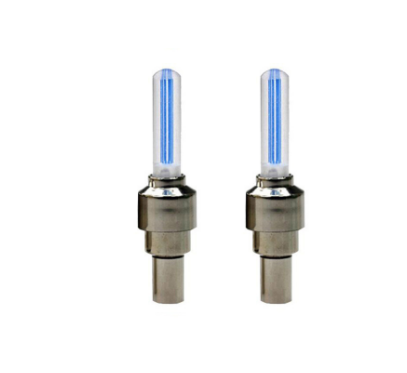 2PCS Auto Car Motorcycle Tire Air Valve Wheel Spokes Light Bike Accessories  Bicycle Bike LED Lights Tire Valve Cap Flashlight