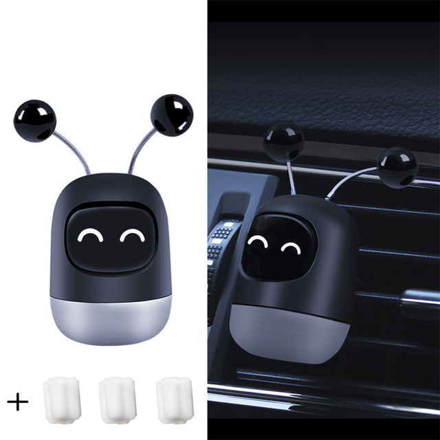 Parfum Flavoring Ventilation Outlet Aromatherapy Automotive Interior Air Freshener Auto Creative Mini Robot Air Vent Clip
