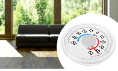 Self adhesive Round High Accuracy Thermometer For Window Indoor Outdoor Wall Greenhouse Garden Home