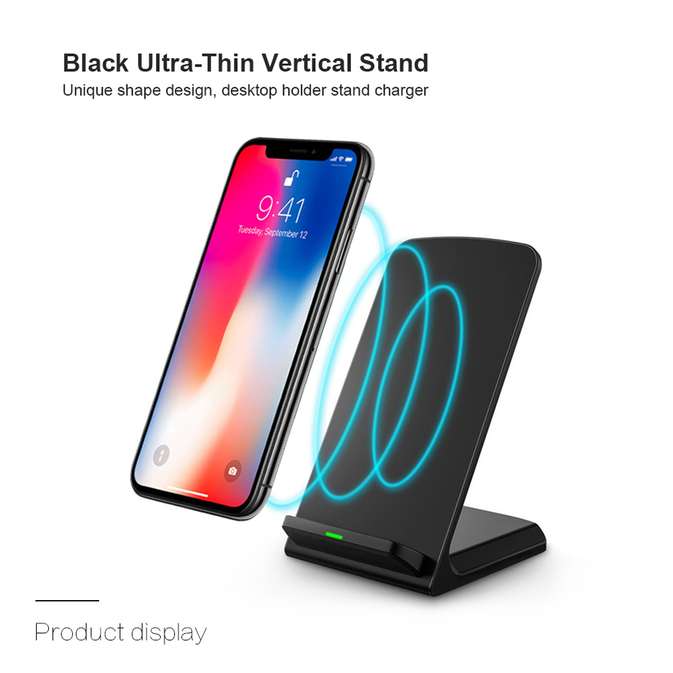 Fast Charger Pad Dock Station For Samsung S8 S9 S9+ Note 8 30W Dual Coil Wireless Charger For iPhone 11 12 X 8 10 Plus Phone