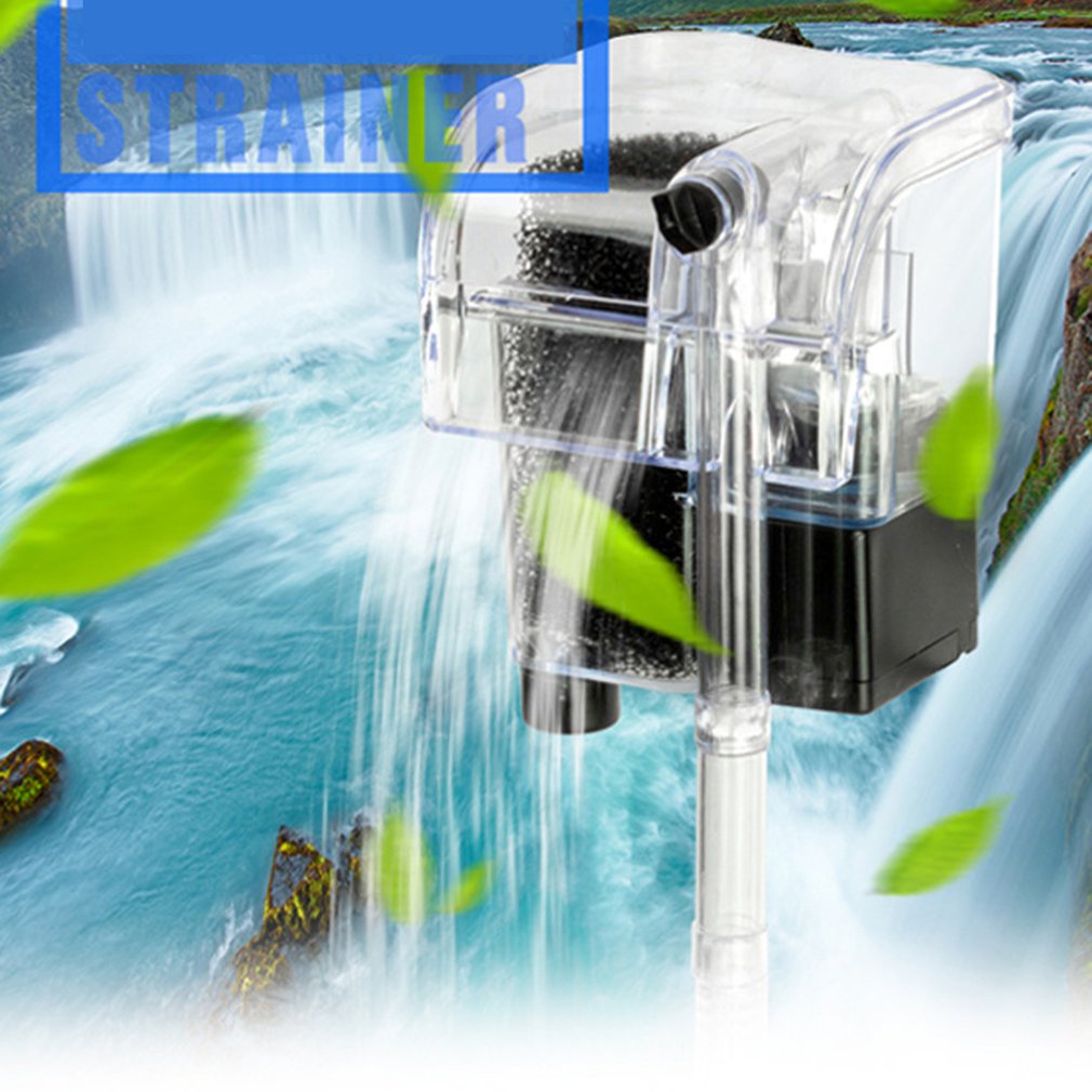 Quality for Aquarium Fish Tank Round Fish Tank Small Fish Tank Hang on External Oxygen Pump Water Filter Pure Water