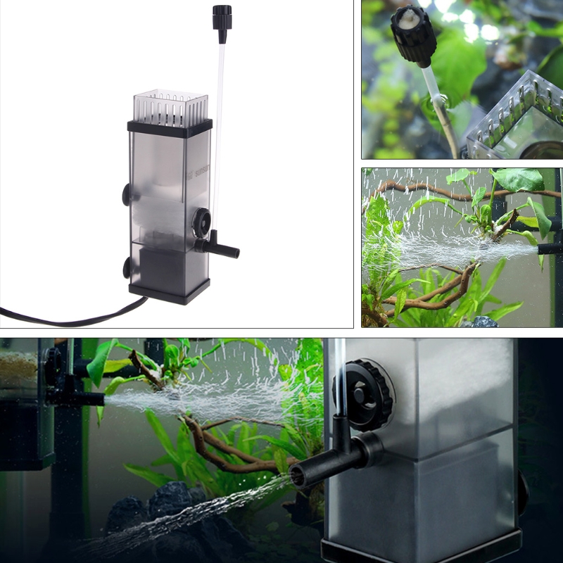 Skimmer Filter For Fish Tank Aquarium 5W Oil Film Remover Water Protein Surface