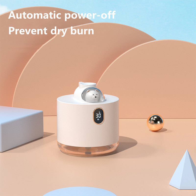 Lovely Pet Air Humidifier Chargeable Mist Maker Fogger LED Light Humidificador for Home Ultrasonic Aroma Diffuser