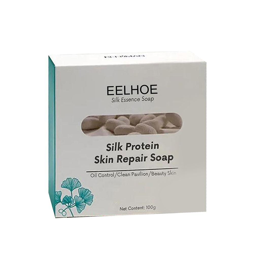 Handmade Soap Facial Mask Soap Oil Control Bathing Cleansing Goat Milk Remove Mites Blackheads Silk Protein Skin Repair Soap