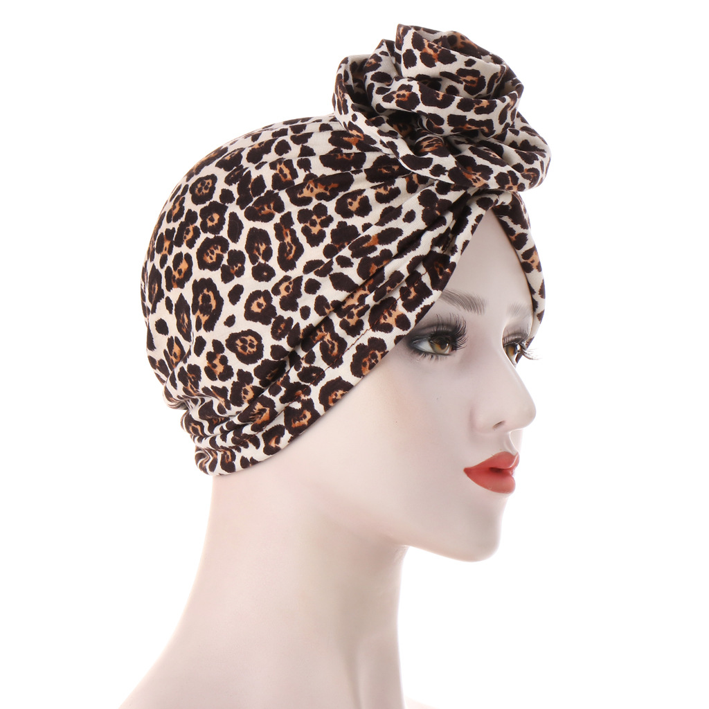 Muslim flower cloth forehead flower flower cloth headscarf hat fashion street shooting decorative small hat