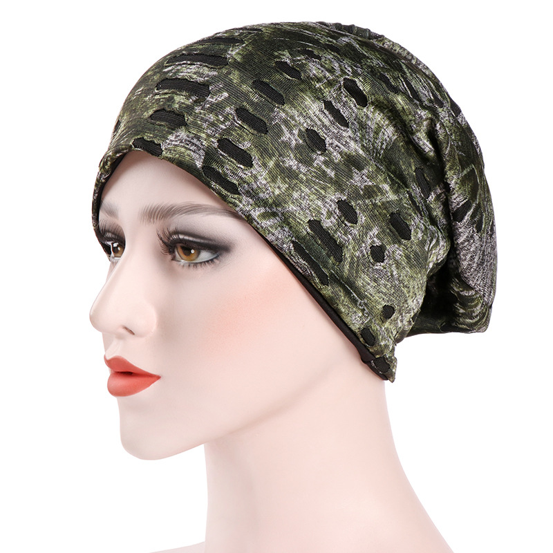 Muslim pleated tide hat hip-hop hip-hop jumper knitted autumn and winter pile hat