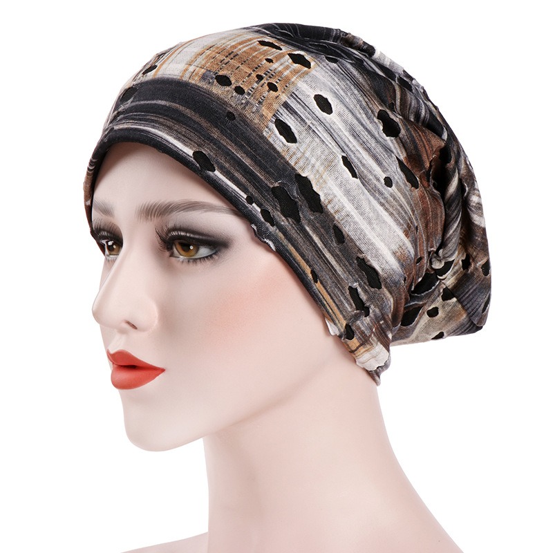 Muslim pleated tide hat hip-hop hip-hop jumper knitted autumn and winter pile hat