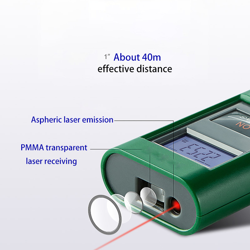 Mini Laser Rangefinder Handheld Infrared Measuring Ruler Electronic Ruler High Precision Room Measuring Instrument 40M