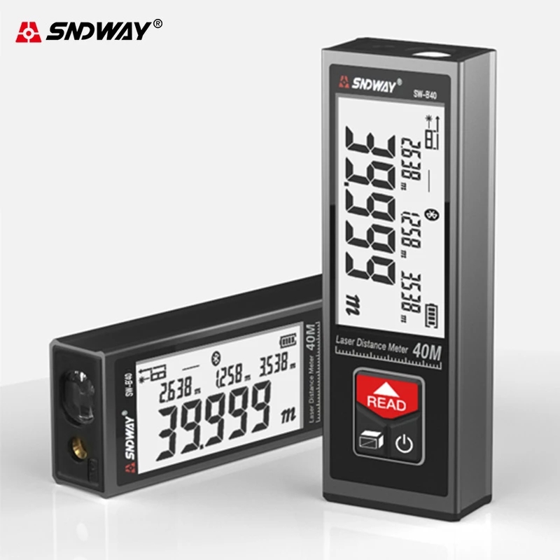 Laser Distance Meter Rangefinder 40M Electronic Roulette Laser Digital Tape Rangefinder Trena Tape Measure