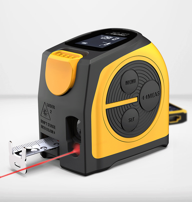 2 In1 Rangefinder Laser Distance Meter Laser Tape Measure Intelligent Reel Mode Electronic Digital Display Measuring Tools
