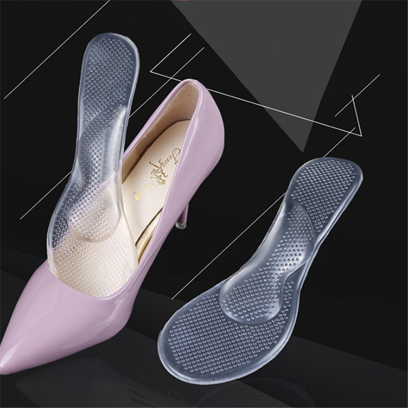 Women Silicone Foot Care Tools Insoles With Arch Support And Cushion Orthotic Orthopedic High Heel Shoes Inserts Pad 1Pair