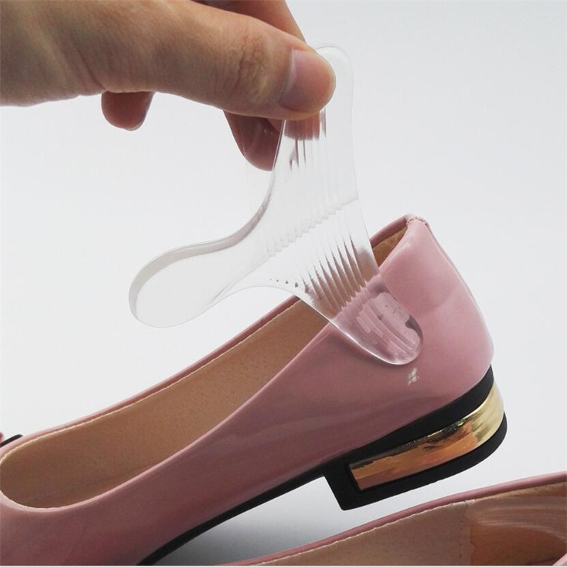 1 Pair Silicone Soft Insert Heel Liner Grips T-type Thread High Heel Comfort Pads Feet Care Accessories Foot care tools