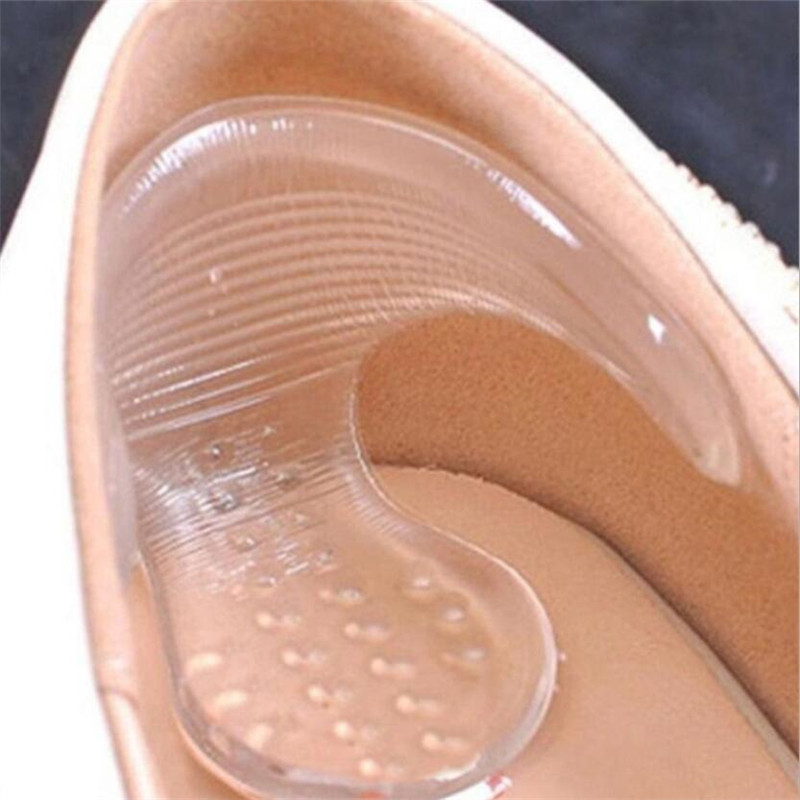 1 Pair Silicone Soft Insert Heel Liner Grips T-type Thread High Heel Comfort Pads Feet Care Accessories Foot care tools