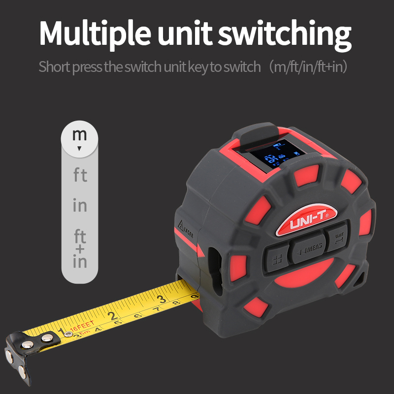 Laser Measuring 50M 60M Tape Measure Digital Distance Meter Rangefinder Infrared Distance Meter Measuring Tool Retractable