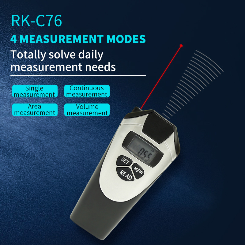 Laser Rangefinder Handheld Ultrasonic Infrared Positioning Rangefinder Laser Distance Digital Display Measure Instrument