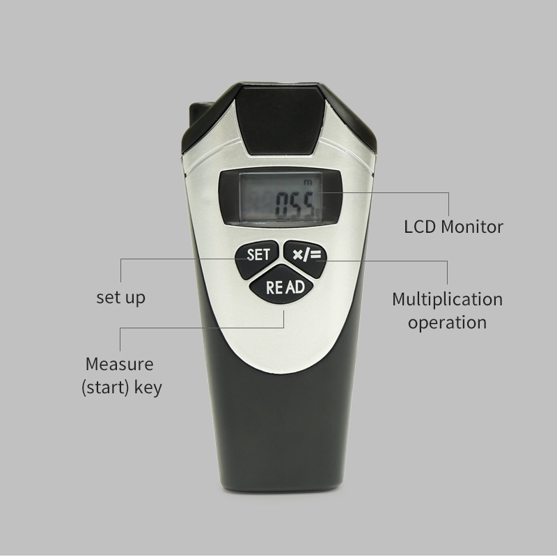 Laser Rangefinder Handheld Ultrasonic Infrared Positioning Rangefinder Laser Distance Digital Display Measure Instrument