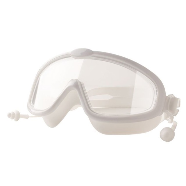Outdoor Swim Goggles Earplug 2 in 1 Set for Kids Anti-Fog UV Protection Swimming Glasses With Earplugs for 4-15 Years Children