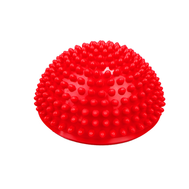 Yoga Ball PVC Inflatable Massage Point Half Fit Ball Balance Trainer Stabilizer Pilates Fitness Balancing Ball