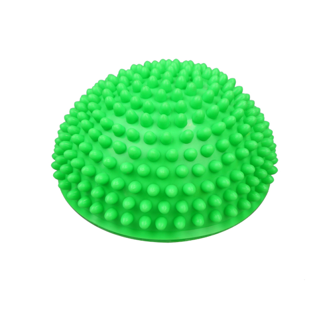 Yoga Ball PVC Inflatable Massage Point Half Fit Ball Balance Trainer Stabilizer Pilates Fitness Balancing Ball