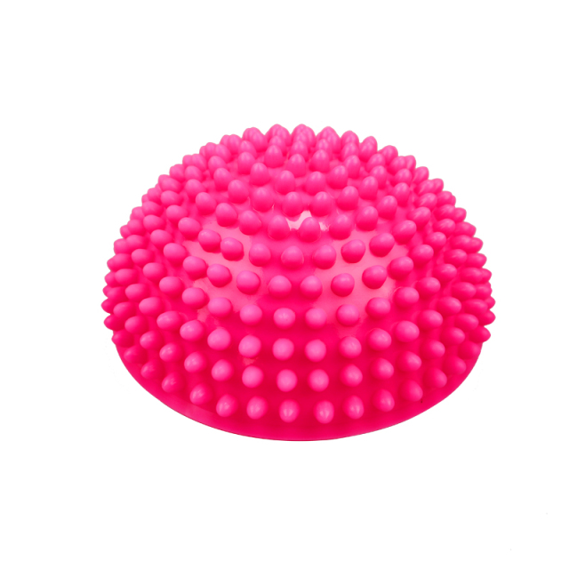 Yoga Ball PVC Inflatable Massage Point Half Fit Ball Balance Trainer Stabilizer Pilates Fitness Balancing Ball
