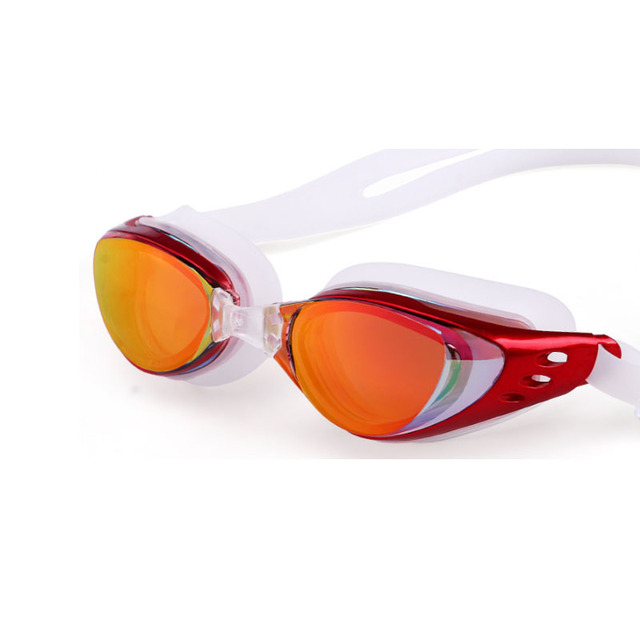 Myopia Swimming glasses  Waterproof Anti-Fog arena Prescription swim eyewear water Silicone Big diving goggles Men Women