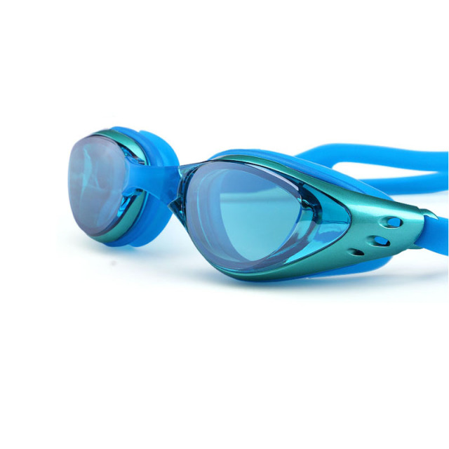Myopia Swimming glasses  Waterproof Anti-Fog arena Prescription swim eyewear water Silicone Big diving goggles Men Women