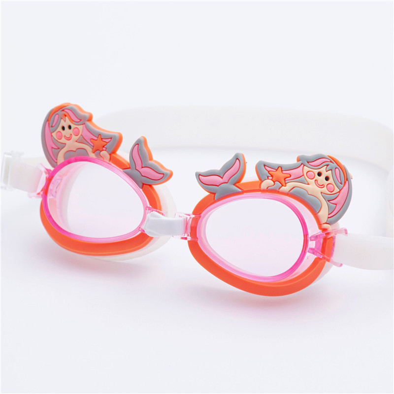 Cute Children Kids Silicone Transparent Swim goggles Waterproof Eyewear Anti-Fog Glasses For Pools Swimming goggles