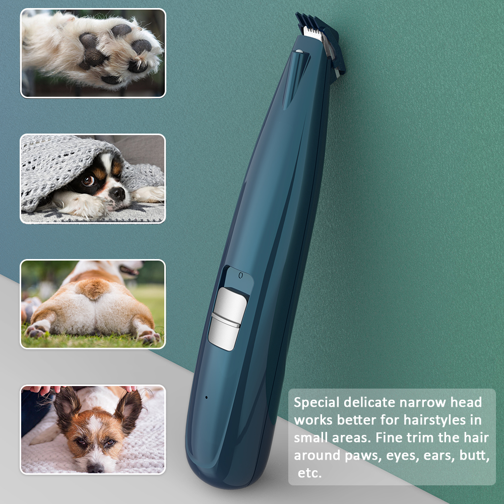Dog Grooming Clippers Cordless Cat Puppy Clipper Low Noise Electric Pet Trimmer for Trimming The Hair Around Paws Ears