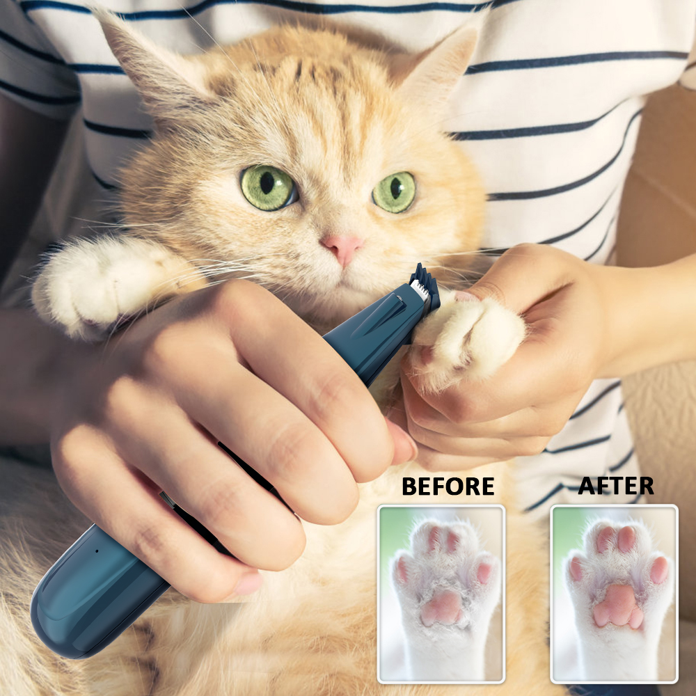 Dog Grooming Clippers Cordless Cat Puppy Clipper Low Noise Electric Pet Trimmer for Trimming The Hair Around Paws Ears