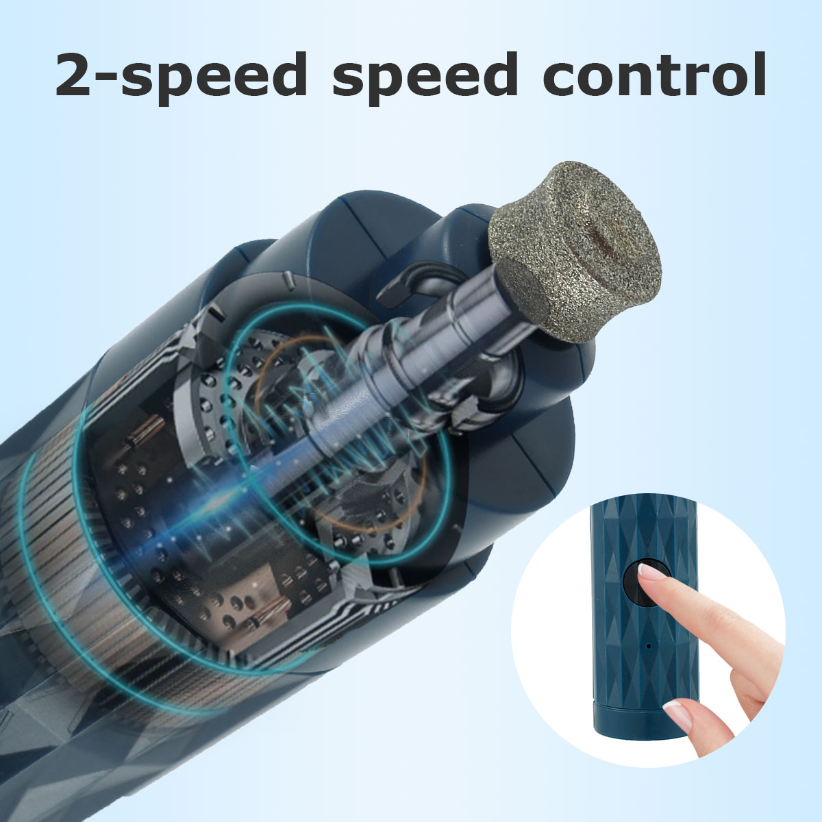 Electric Dog Nail Grinder With LED Light Rechargeable Pet Nail Clipper Dogs Automatic Cat Claws Cutter Trimmer For Dogs Grooming