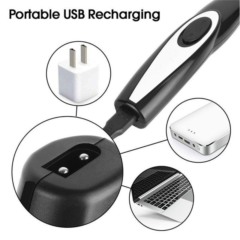Low-Noise USB Rechargeable Dog Cat Foot Hair Trimmer Pet Grooming Tool Mini Electrical Hair Clipper Shaving Trimming Machine