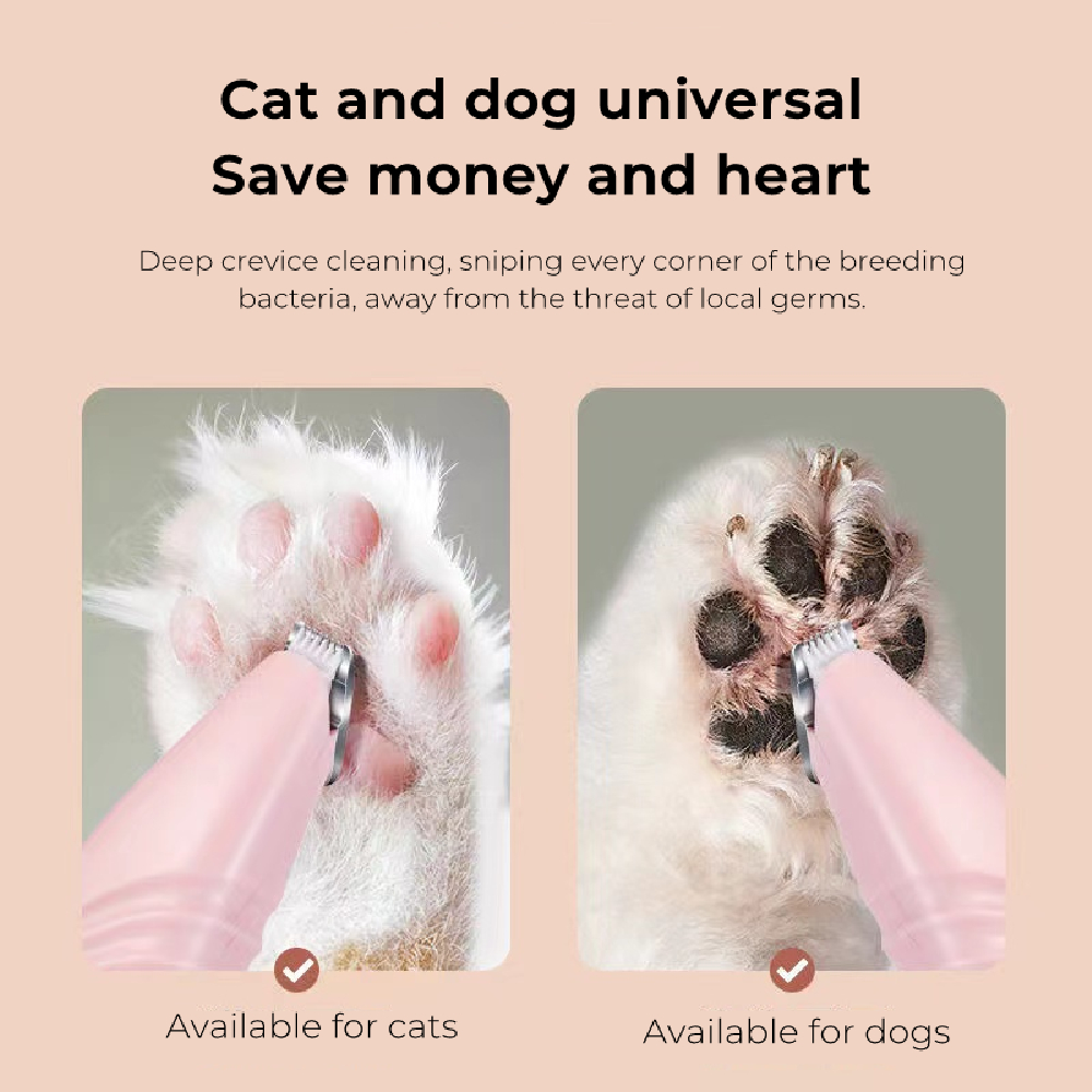 Cat shaving foot hair device dogs shave the bottom of the foot hair pet paws toes shaver electric pusher ear hair trimmer magic