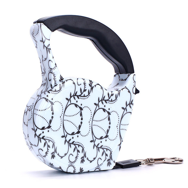 Retractable Dog Leash5mFashion Printed Puppy Auto Traction Rope Nylon Walking Leash for Small Dogs Cats Pet Leads