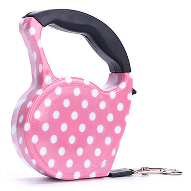 Retractable Dog Leash5mFashion Printed Puppy Auto Traction Rope Nylon Walking Leash for Small Dogs Cats Pet Leads
