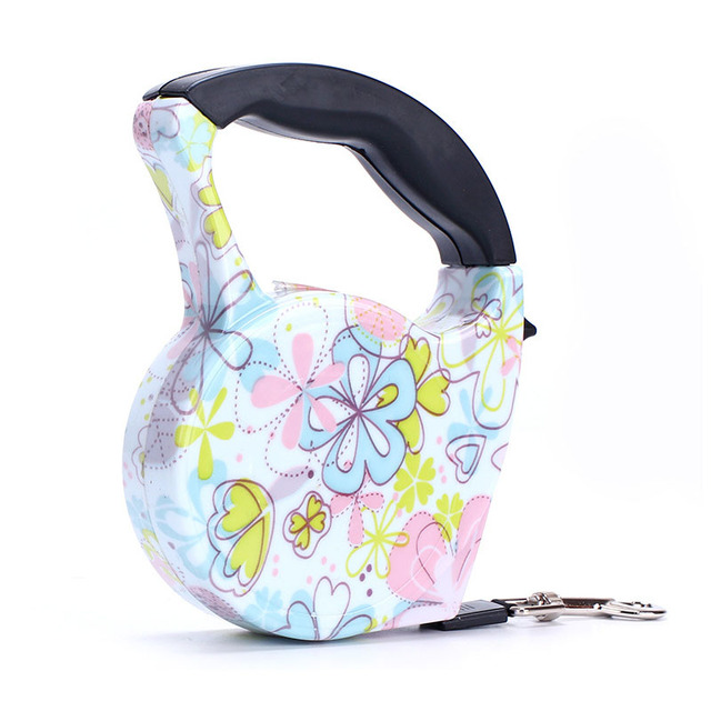 Retractable Dog Leash5mFashion Printed Puppy Auto Traction Rope Nylon Walking Leash for Small Dogs Cats Pet Leads