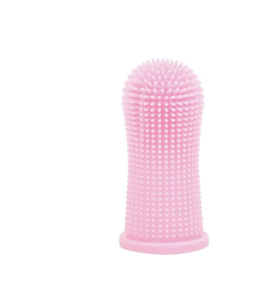 2pc Colors Super Soft Pet Finger Toothbrush Teddy Dog Brush Bad Breath Tartar Dog Teeth Cleaning Pet Care