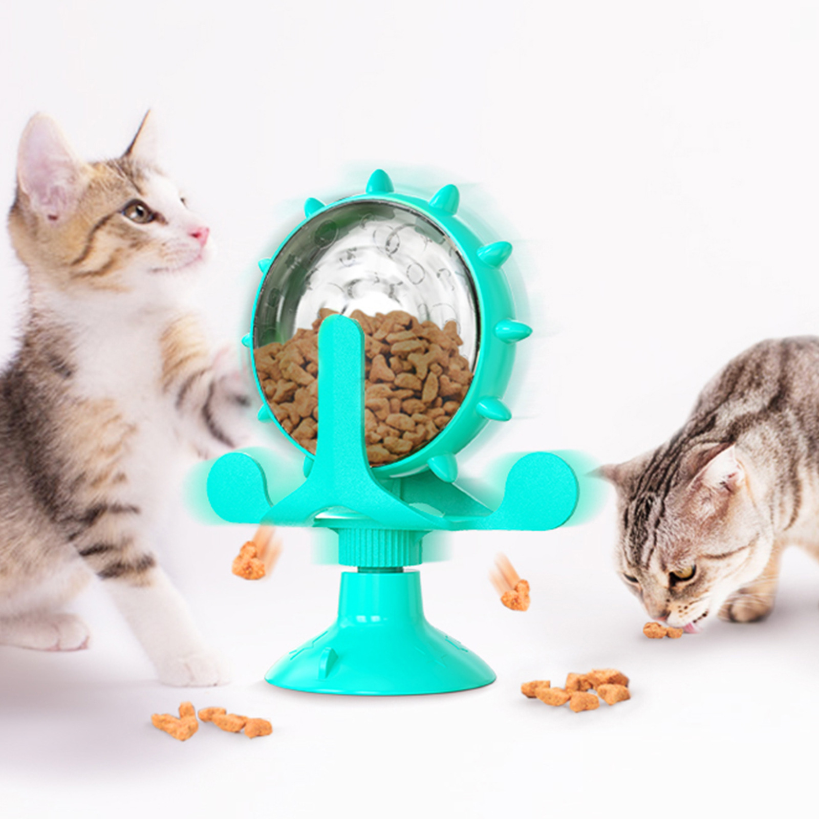 1pcs Interactive Treat Leaking Toy for Small Dogs Original Slow Dog Feeder Funny Dog Wheel Pet Products Accessories Leaking ball