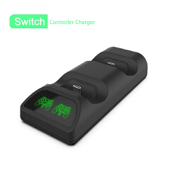 For Game Controller Double Charger Charging Dock Stand Station Holder stand for Nintend Switch Game Console with Indicator