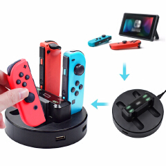 For Switch Game Controller Charger Holder Dock Station Charging For Nintend Switch Joycon 2 USB Ports Indicator Lights For Ps4