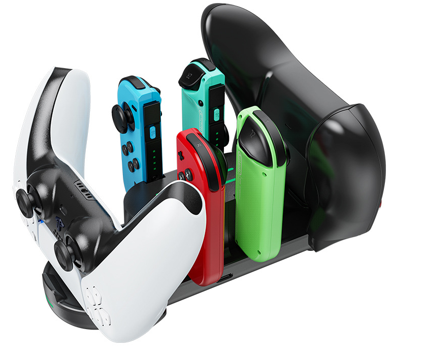For  Nintendo Switch Pro Controller Charging Dock Station  for PS5 Xbox Series X S Controller  with 6 Game Slots