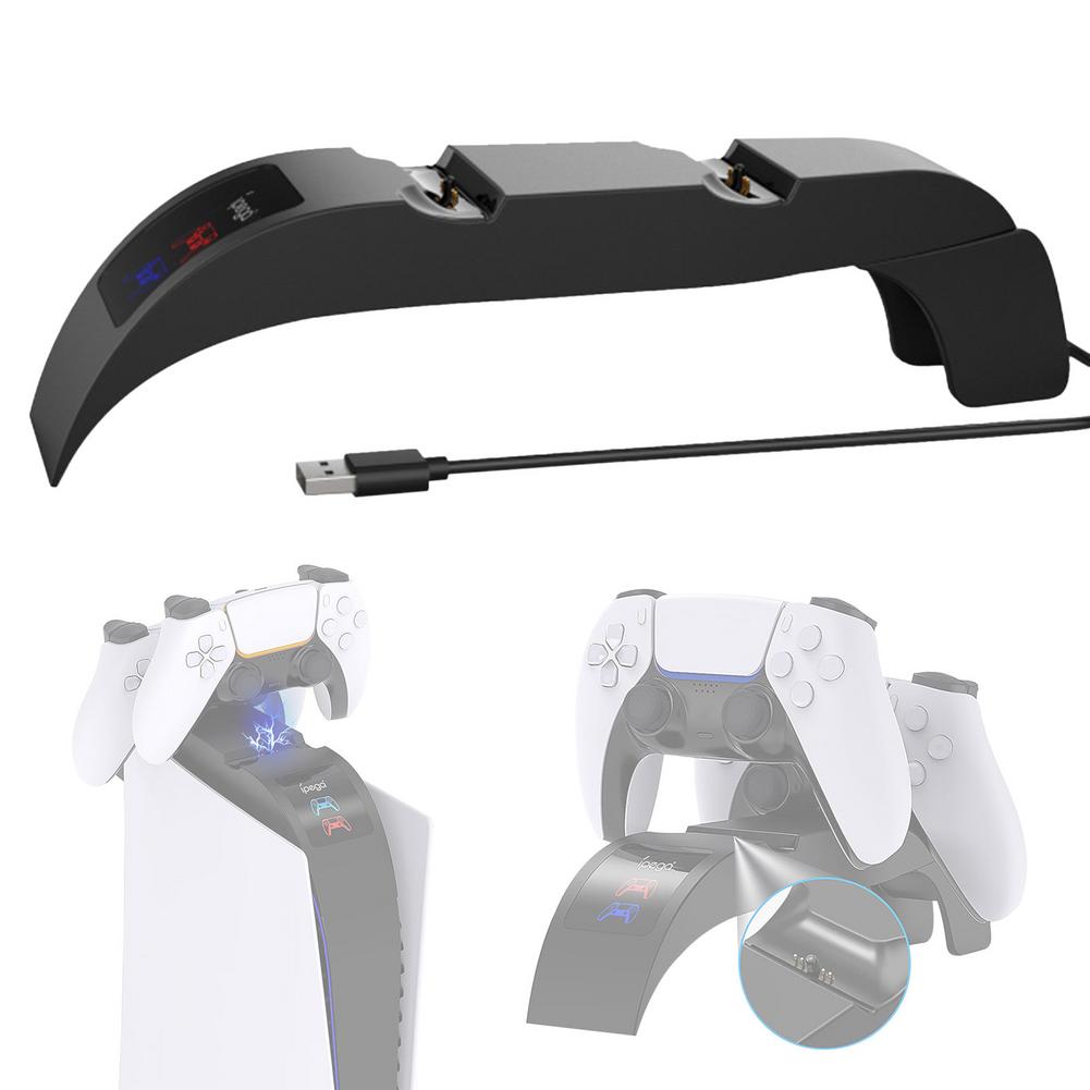 New PS5 Controller Charger Dual Fast Charging Cradle Dock Station for Playstation 5 Gamepad Wireless Joystick Joypad