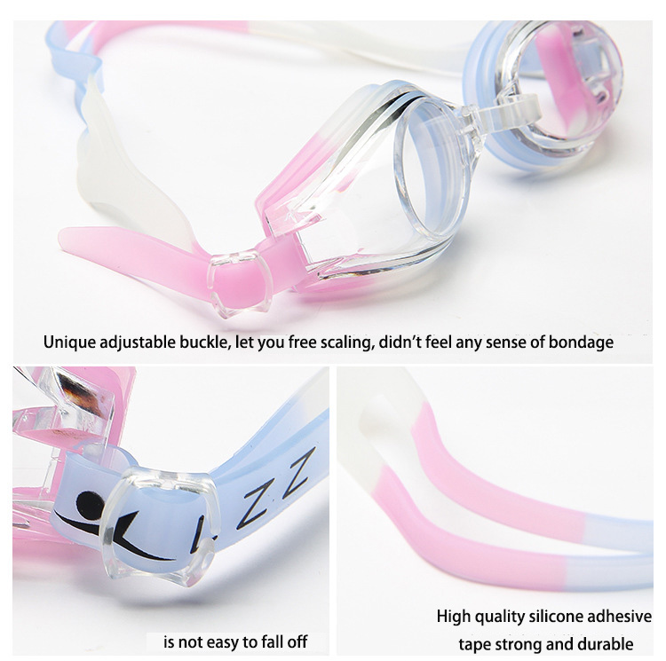 Adult Children Anti-fog Hd Swimming Goggles Candy Color Swim Goggles Manufacturers Silicone Kids Goggles