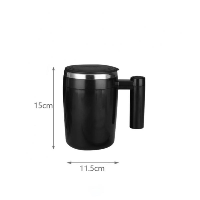 USB Coffeae Milk Mixer Stir Cup 304 Stainless Steel Magnetic Adsorption Charging Stirring Magnetic Mug Gift Water Bottle 380ml